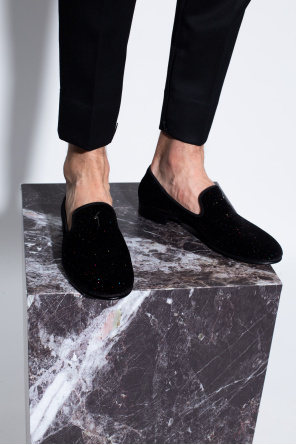 ‘kevin’ velvet loafers od Giuseppe Zanotti